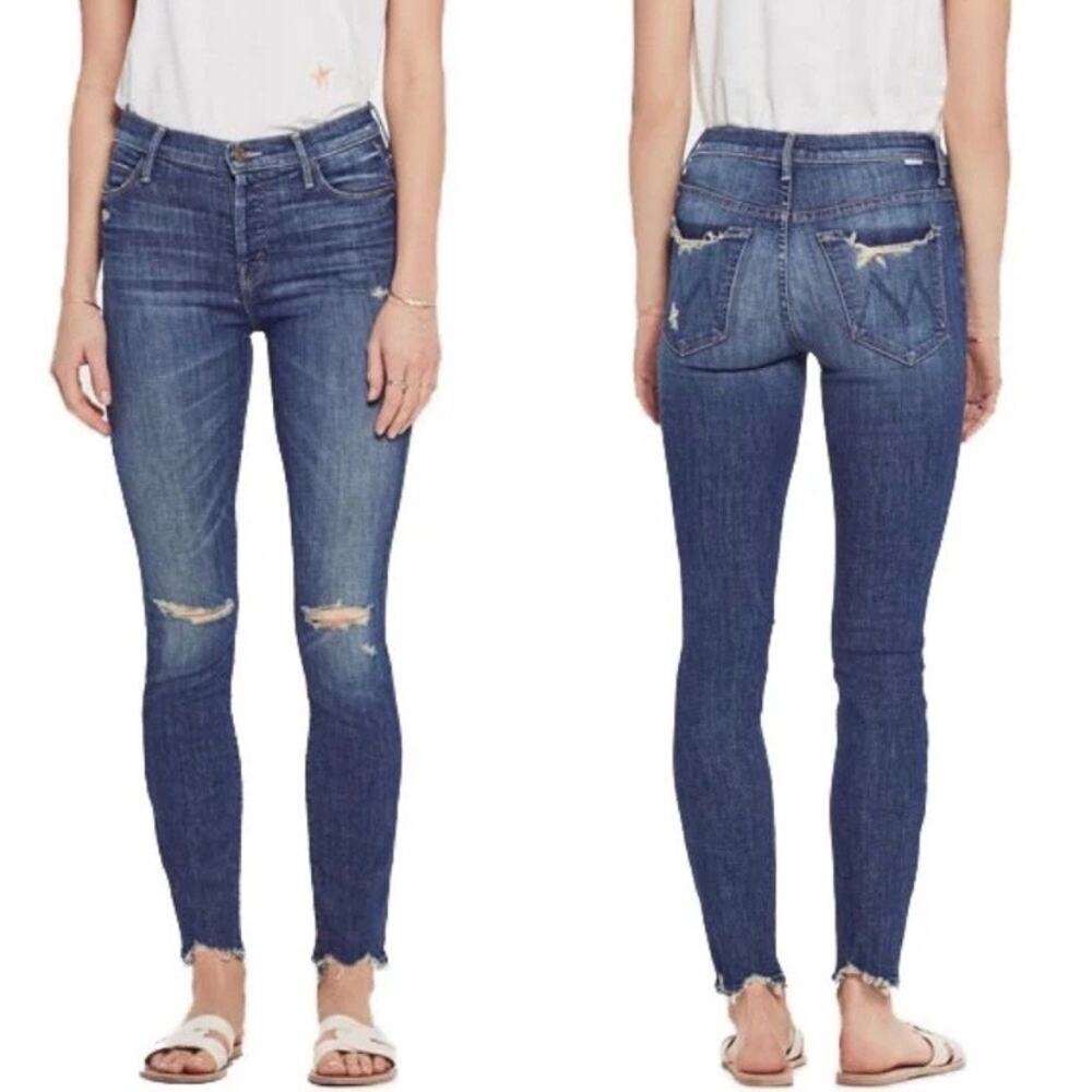 MOTHER The Stunner Chew In Off Duty Dark Blue Wash